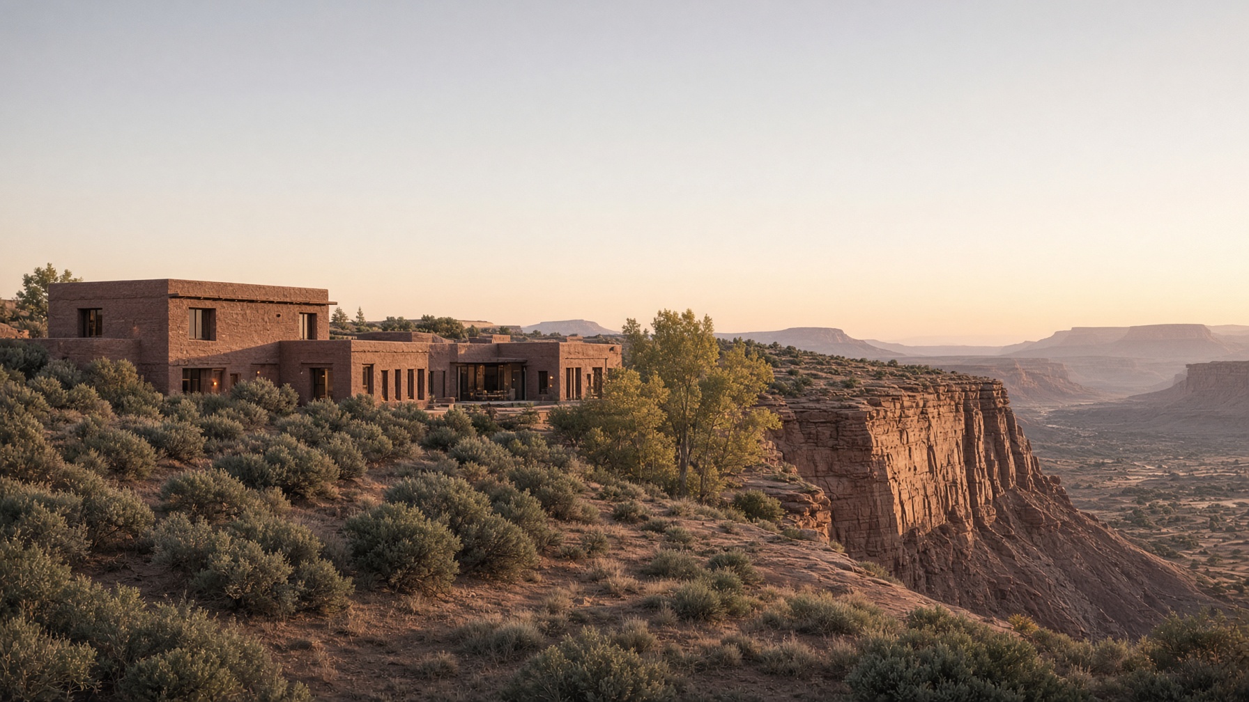 Aurelia on the mesa at golden hour