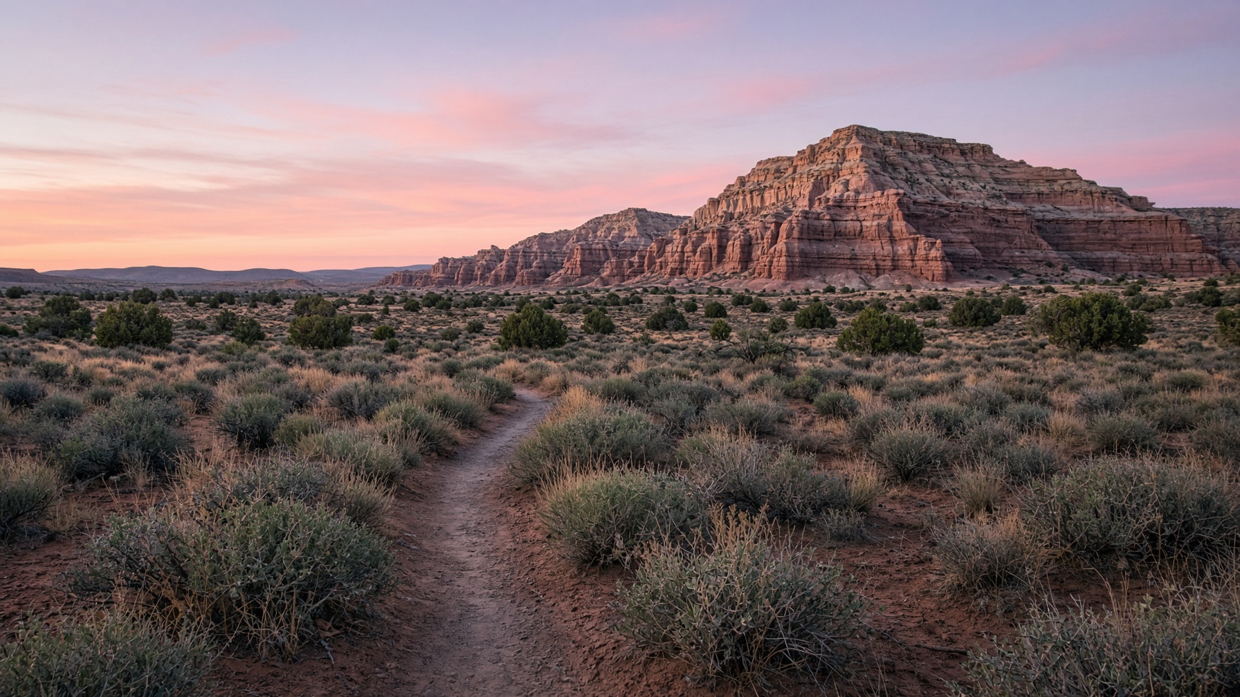 Dawn on the mesa